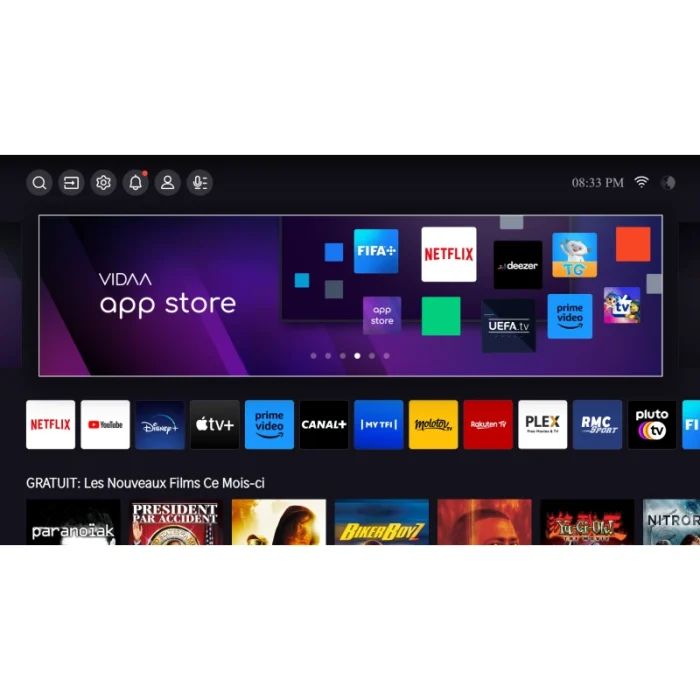Téléviseur Hisense 85’’ pouces Smart TV 4K UHD – Android TV – WiFi – Garantie 24 mois (HIS85A6N) - Prix Maroc