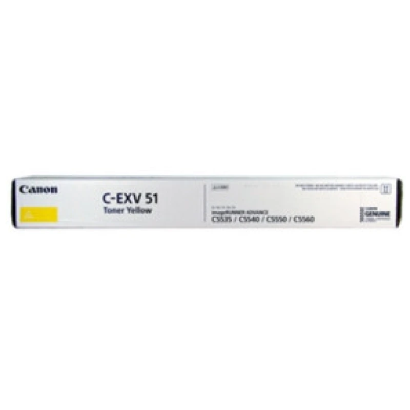 Toner Canon C-EXV 51 Yellow d'origine (0484C002AA)