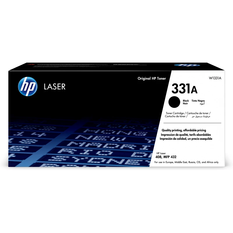 Toner d'origine Hp 331A - Noir - LaserJet LJ408 & LJ MFP 432 - W1331A