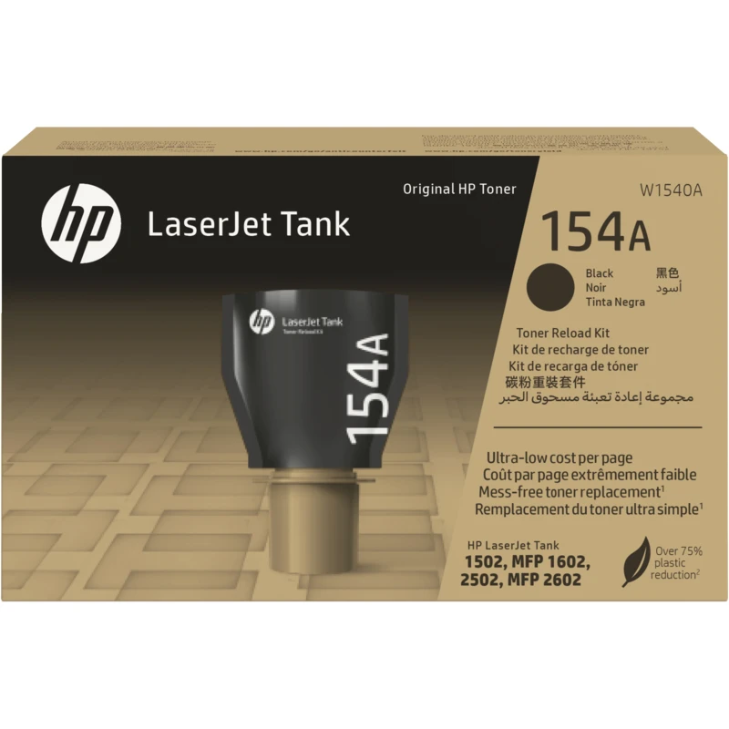 Toner Hp 154A Noir Kit de recharge de d'origine (W1540A)