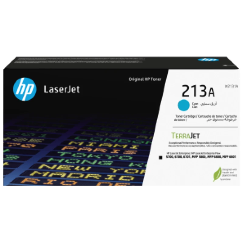 Toner Hp 213A Cyan LaserJet d'origine (W2131A)