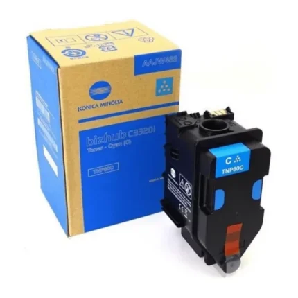 Toner Konica Minolta cyan – Pour bizhub C3321i – Original (TNP80C) - Prix Maroc