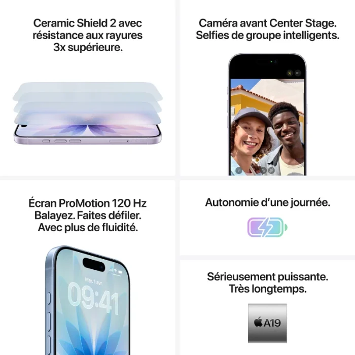 iPhone 17 256Go Mist Blue (MG6L4AF/A) - Prix Maroc - LINKSOLUTIONS