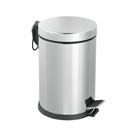 Poubelle à pédale 5L inox pour salle de bain et cuisine (106891) - Prix Maroc - linksolutions.ma