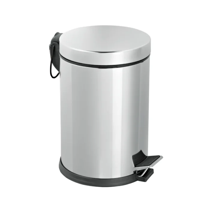 Poubelle à pédale 5L inox pour salle de bain et cuisine (106891) - Prix Maroc - linksolutions.ma