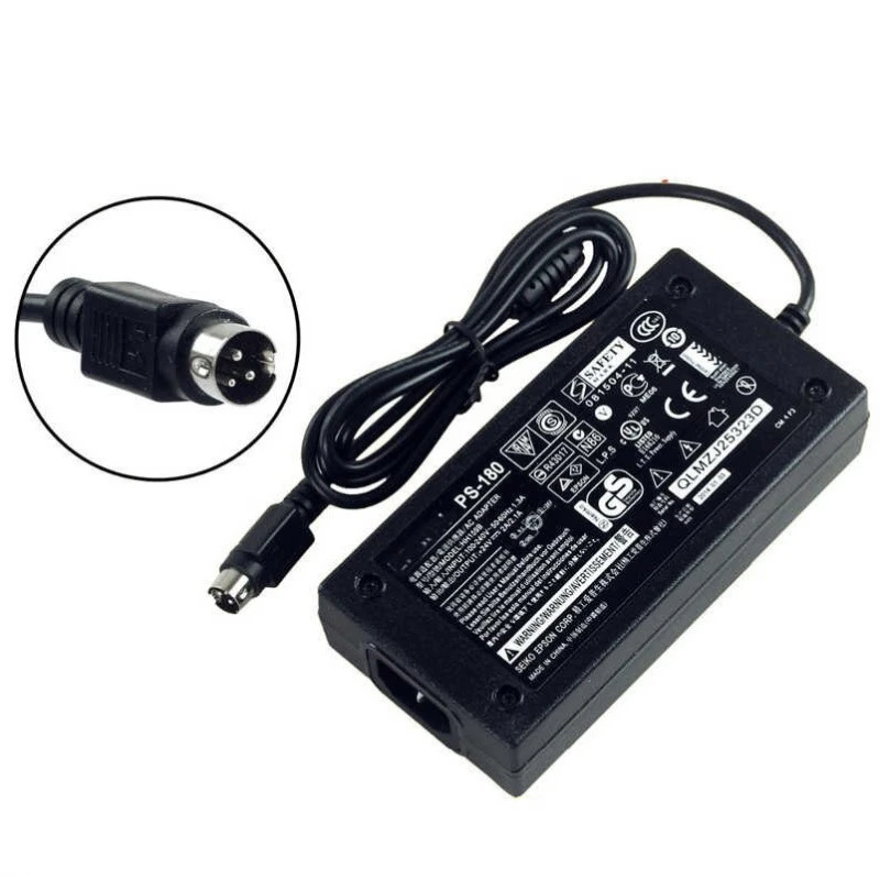 Adaptateur secteur d’alimentation Epson PS-180 24V pour imprimantes Epson TM et DM (C32C825341) - Prix Maroc - linksolutions.ma