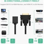 Adaptateur Vidéo Ugreen DVI Mâle vers HDMI Femelle (20118) – Image 2
