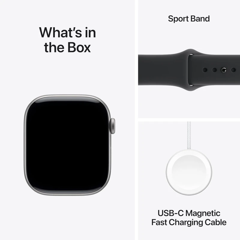Apple Watch Series 11 – Bracelet Sport Gris sidéral (MEQW4AF/A) - Prix Maroc - linksolutions.ma