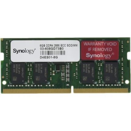 Barrette mémoire Synology 8GB DDR4 ECC SODIMM - Module RAM NAS / serveur (D4ES01-8G) - Prix Maroc - Linksolutions'