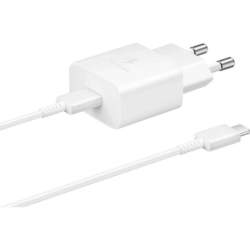 Chargeur Samsung 25W USB-C avec câble – Blanc (EP-T2510XWEGWW) - Prix Maroc - linksolutions.ma