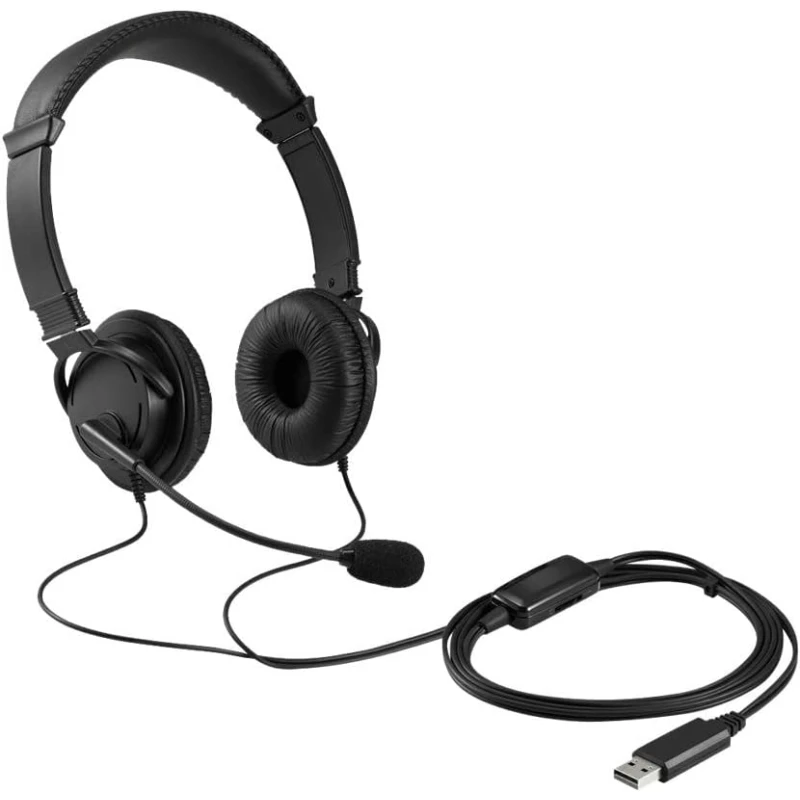 Micro-casque filaire Kensington Classic USB-A avec contrôle du volume (K33065WW) - Prix Maroc - linksolutions.ma