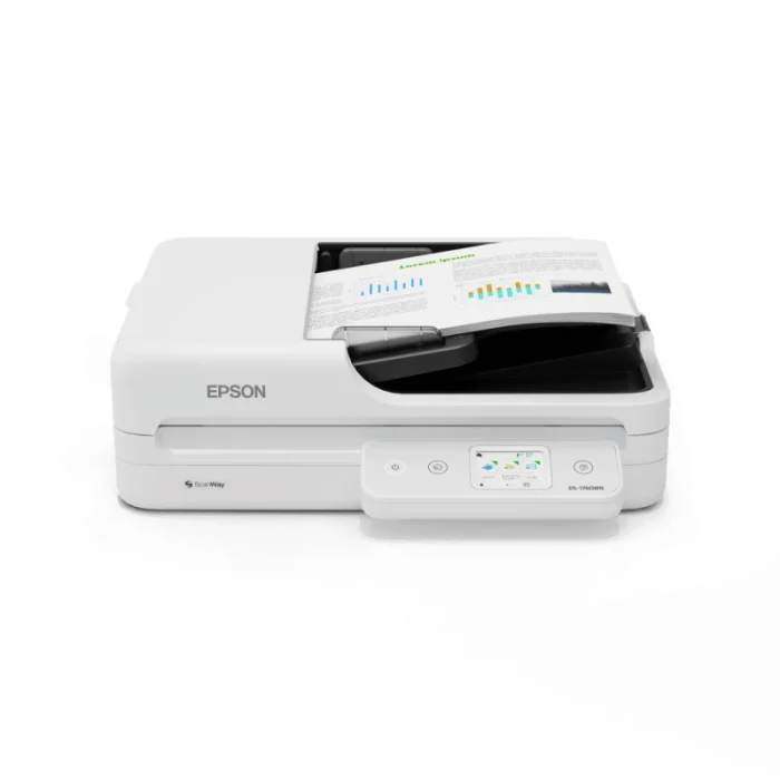 Scanner plat Epson DS-1760WN A4 – Réseau / USB 30 IPM N&B & 30 IPM Couleur (B11B274402) - Prix Maroc - linksolutions.ma