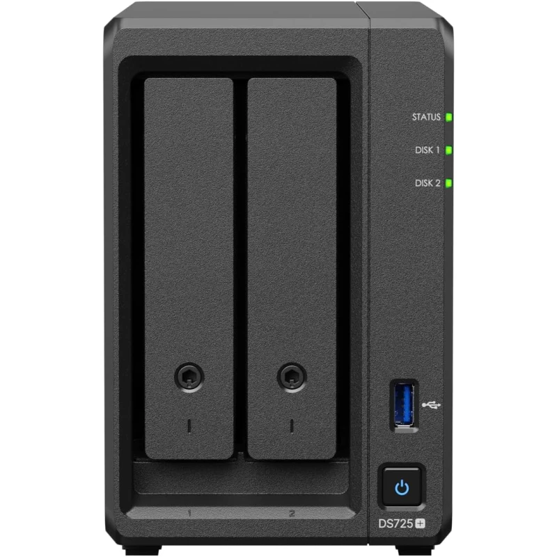 Serveur NAS Synology DiskStation 2 baies Ryzen 2.5GbE (DS725+) - Prix Maroc - linksolutions.ma