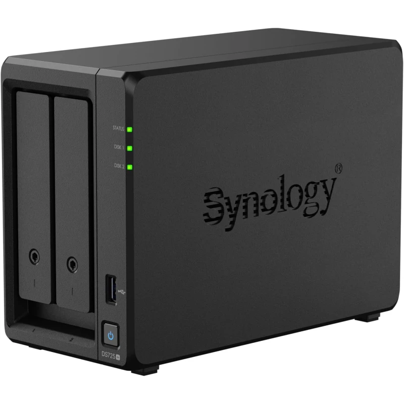 Serveur NAS Synology DiskStation 2 baies Ryzen 2.5GbE (DS725+) - Prix Maroc - linksolutions.ma
