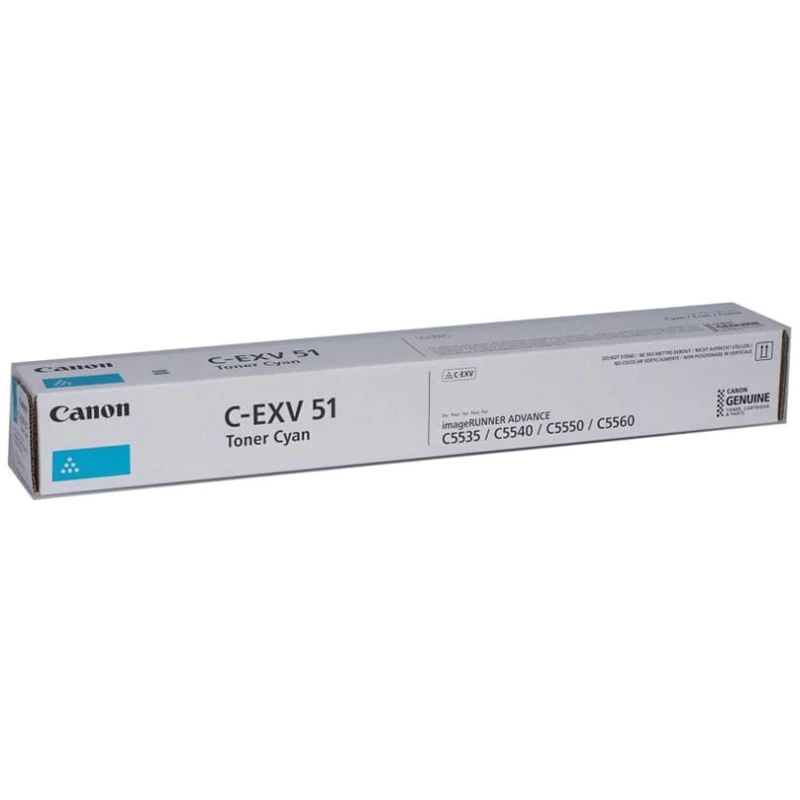 Toner Canon EXV51 Cyan original – imageRUNNER C55XX 60 000 pages (0482C002AB) - Prix Maroc - linksolutions.ma