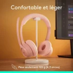 Casque Bluetooth Logitech Zone 300 Rose (981-001412) - Prix Maroc - Linksolutions