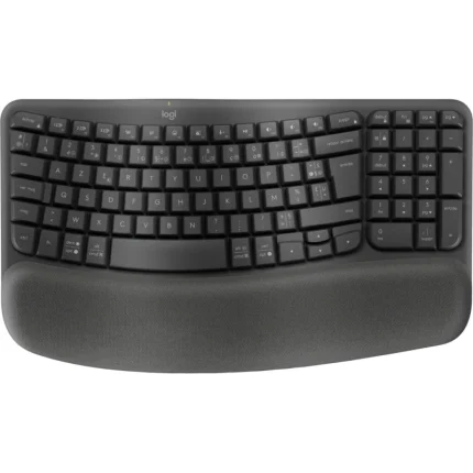 Clavier ergonomique sans fil Logitech Wave Keys Bluetooth Graphite (920-012286) - Prix Maroc - Linksolutions
