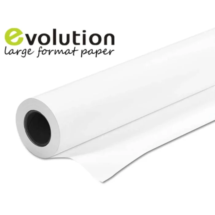 Rouleaux de papier pour traceur Evolution 2155130 - Lot de 4, 91,4 cm x 50 m, 90g, Blanc Premium - Prix Maroc