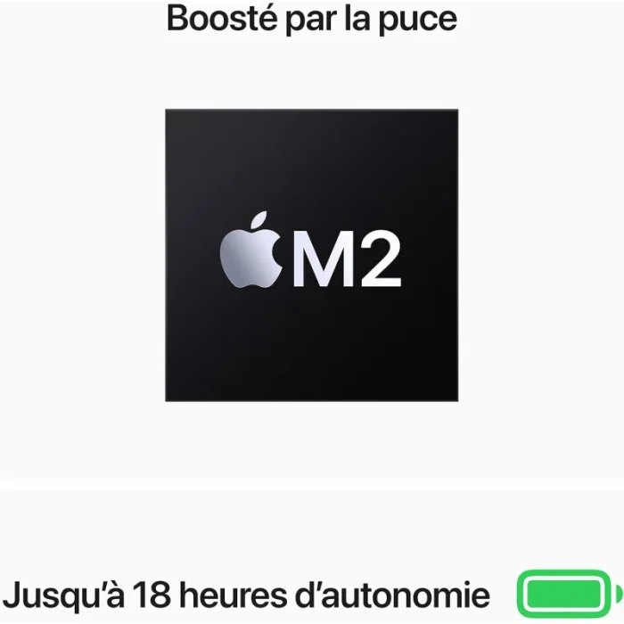 MacBook Air 13.6 (Puce M2) (8Go/256Go SSD) – Gris (MLXW3FN) - Achat Maroc - Linksolutions