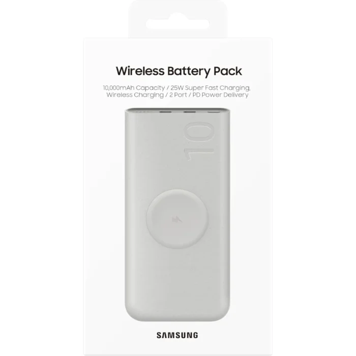 Power Bank Samsung 10000mAh sans fil portable (EB-U2510XUEGWW) - Prix Maroc - Linksolutions