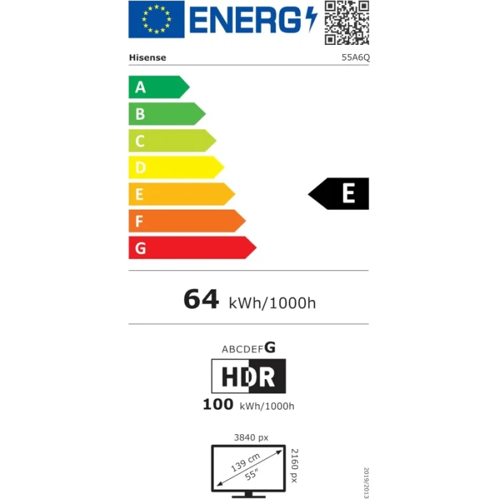 Smart TV Hisense 55 pouces UHD 4K VIDAA (HIS55A6Q) - Prix Maroc - Linksolutions