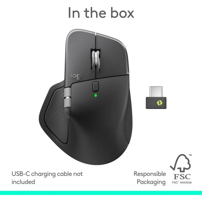 Souris Logitech MX Master 4 sans fil Bluetooth Graphite (910-007562) - Achat Maroc - Linksolutions