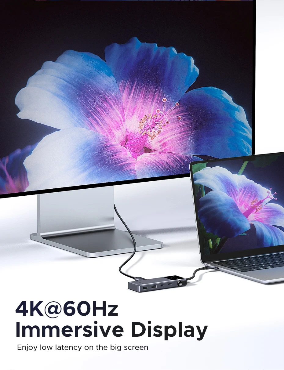 Station d’accueil UGREEN USB-C 7 en 1 – Hub multiport HDMI USB 3.0 (45155)