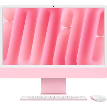 apple imac m4 24″ (2024) 16go 512go rose (mwv53fn/a)