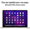 apple macbook air m2 13,6″ 8go 256go or stellaire (mly13fn)