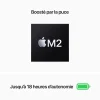 apple macbook air m2 13,6″ 8go 256go or stellaire (mly13fn)
