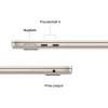 apple macbook air m4 13″ (2025) 16go 256go lumière stellaire (mw0y3fn/a)