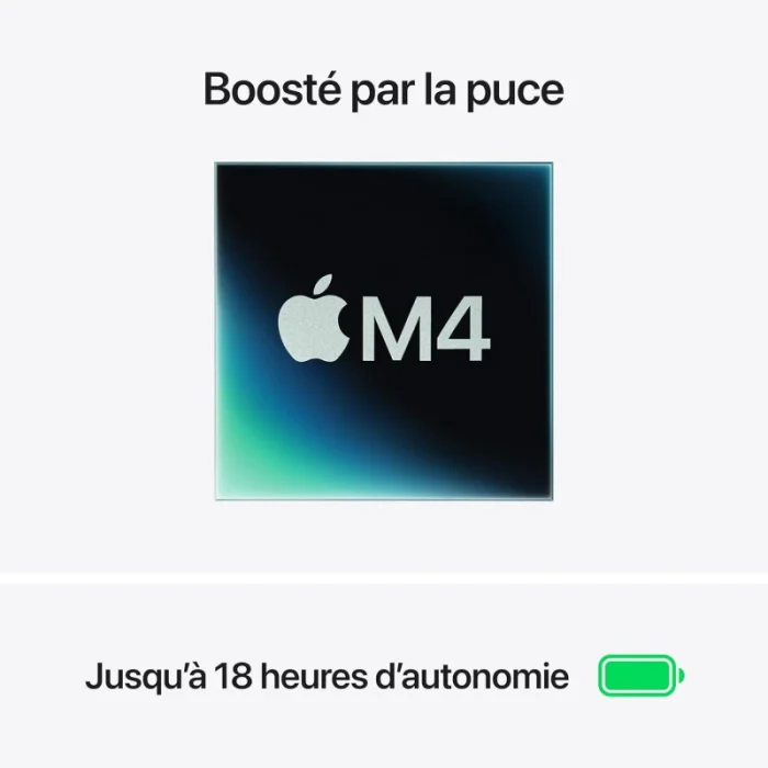 apple macbook air m4 13″ (2025) 16go 256go lumière stellaire (mw0y3fn/a)
