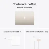 apple macbook air m4 13″ (2025) 16go 256go lumière stellaire (mw0y3fn/a)