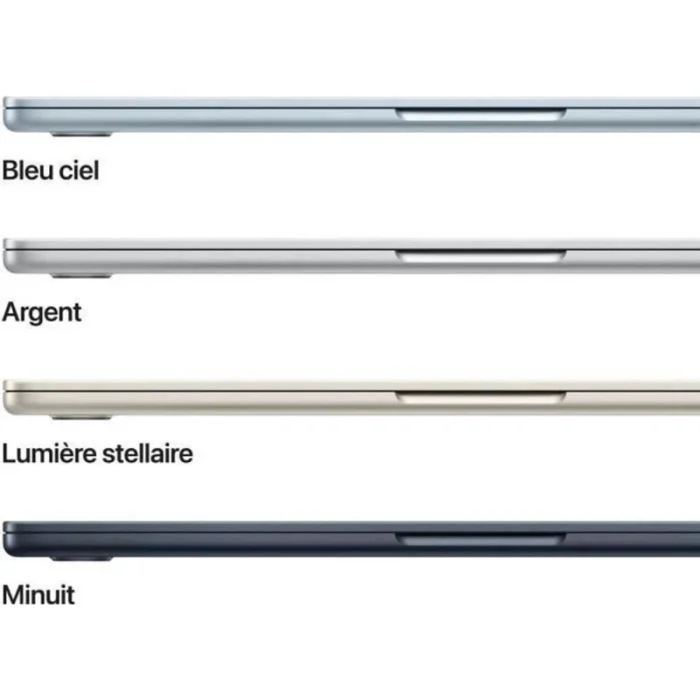 apple macbook air m4 13″ (2025) 16go 256go lumière stellaire (mw0y3fn/a)