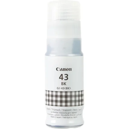 bouteille d’encre canon gi 43 bk noir encre originale (4698c001ab)