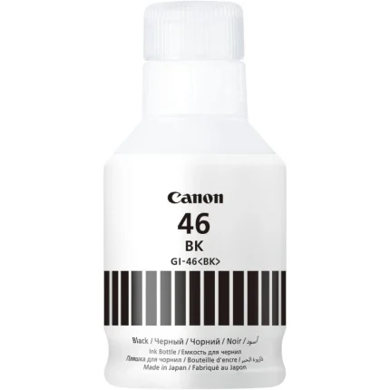 bouteille d’encre canon gi 46 pgbk noir pigmenté encre originale (4411c001ab)