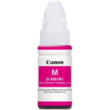 bouteille d’encre canon gi 490 magenta encre originale (0665c001ac)