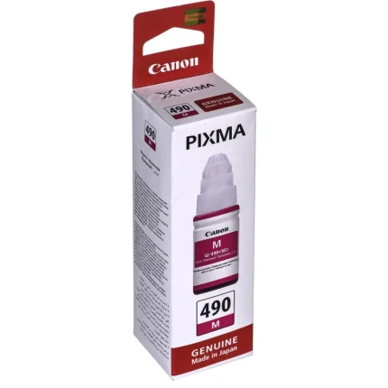 bouteille d’encre canon gi 490 magenta encre originale (0665c001ac)