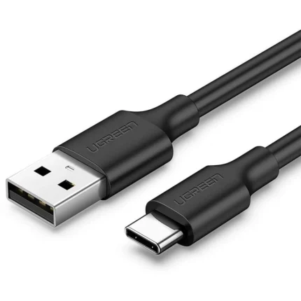 Câble Ugreen USB-A vers USB-C 3A 1m Noir GAINE PLASTIQUE (60116) - Prix Maroc - Linksolutions