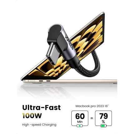Câble Ugreen USB-C vers USB-C 5A 100W 1m Gris (70643) - Achat Maroc - Linksolutions