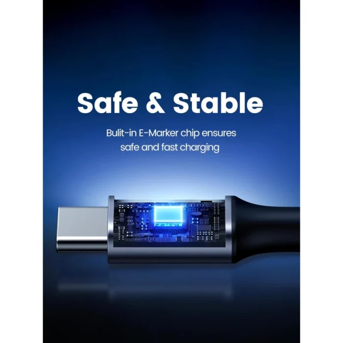 Câble Ugreen USB-C vers USB-C 5A 100W 1m Gris (70643) - Prix moins cher - Linksolutions