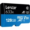 Carte mémoire microSD LEXAR 633X 128GB UHS-I 100MB/s avec adaptateur (LSDMI128BB633A) - Prix moins cher - Linksolutions