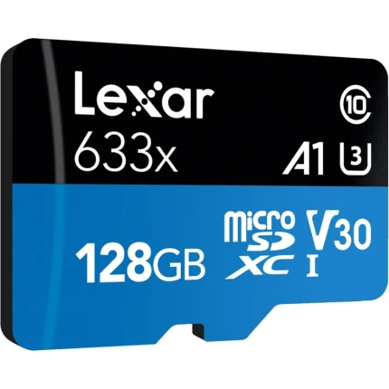 Carte mémoire microSD LEXAR 633X 128GB UHS-I 100MB/s avec adaptateur (LSDMI128BB633A) - Prix moins cher - Linksolutions