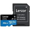 Carte mémoire microSD LEXAR 633X 256GB UHS-I 100MB/s avec adaptateur (LSDMI256BB633A) - Achat Maroc - Linksolutions