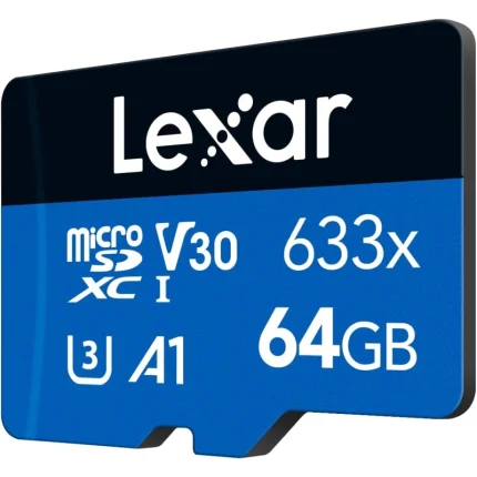 Carte mémoire microSD LEXAR 633X 64GB UHS-I 100MB/s (LMS0633064G-BNNNG) - Prix moins cher - Linksolutions