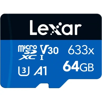 Carte mémoire microSD LEXAR 633X 64GB UHS-I 100MB/s (LMS0633064G-BNNNG) - Prix moins cher - Linksolutions