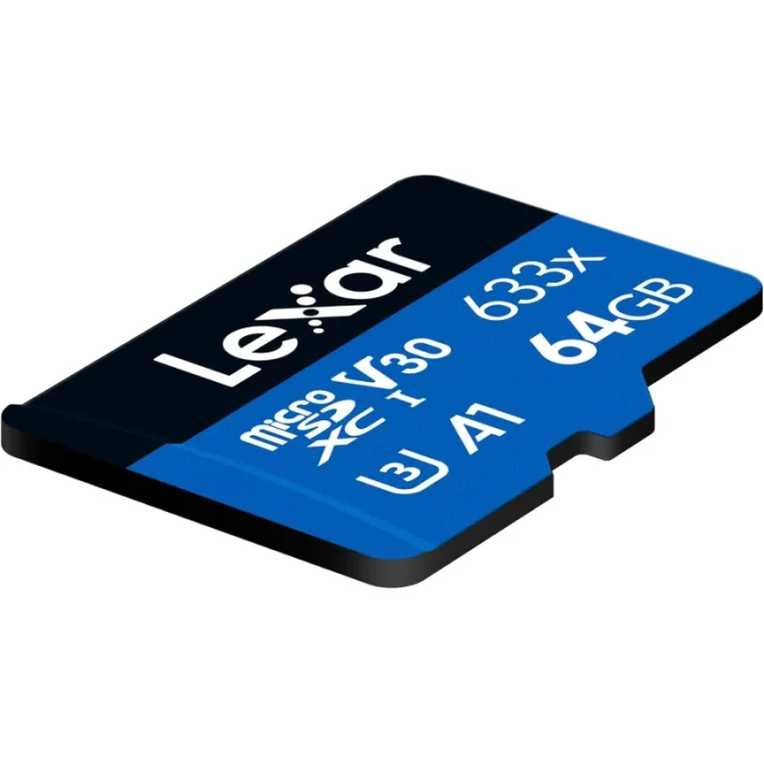 Carte mémoire microSD LEXAR 633X 64GB UHS-I 100MB/s (LMS0633064G-BNNNG) - Prix Maroc - Linksolutions