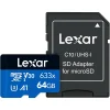 Carte mémoire microSD LEXAR 633X 64GB UHS-I 100MB/s (LMS0633064G-BNNNG) - Achat Maroc - Linksolutions