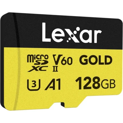 Carte mémoire microSD LEXAR Gold 128GB UHS-II 280MB/s 100MB/s (LMSGOLD128G-BNNNG) - Achat Maroc - Linksolutions
