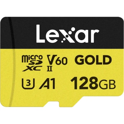 Carte mémoire microSD LEXAR Gold 128GB UHS-II 280MB/s 100MB/s (LMSGOLD128G-BNNNG) - Achat Maroc - Linksolutions